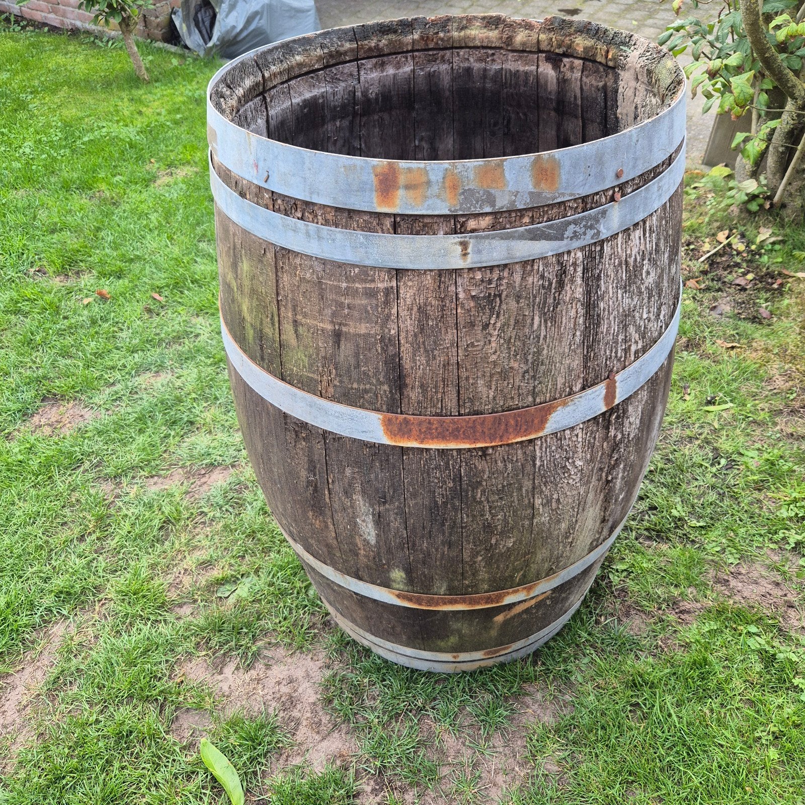 Decoratieve Houten Wijnvat / Regenton, Ophalen of Verzenden, Gebruikt