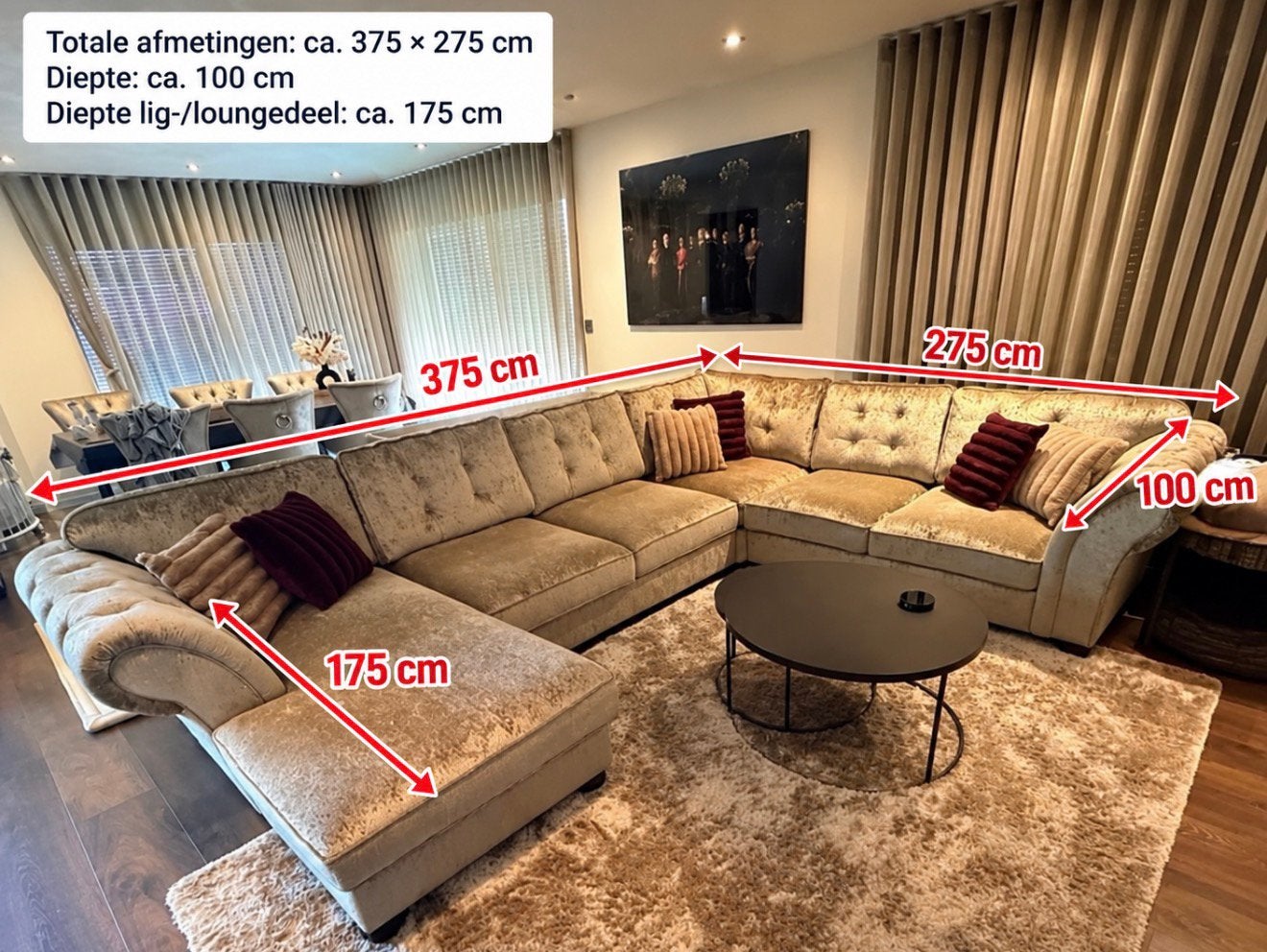 Luxe UrbanSofa Hoekbank  - Moet weg