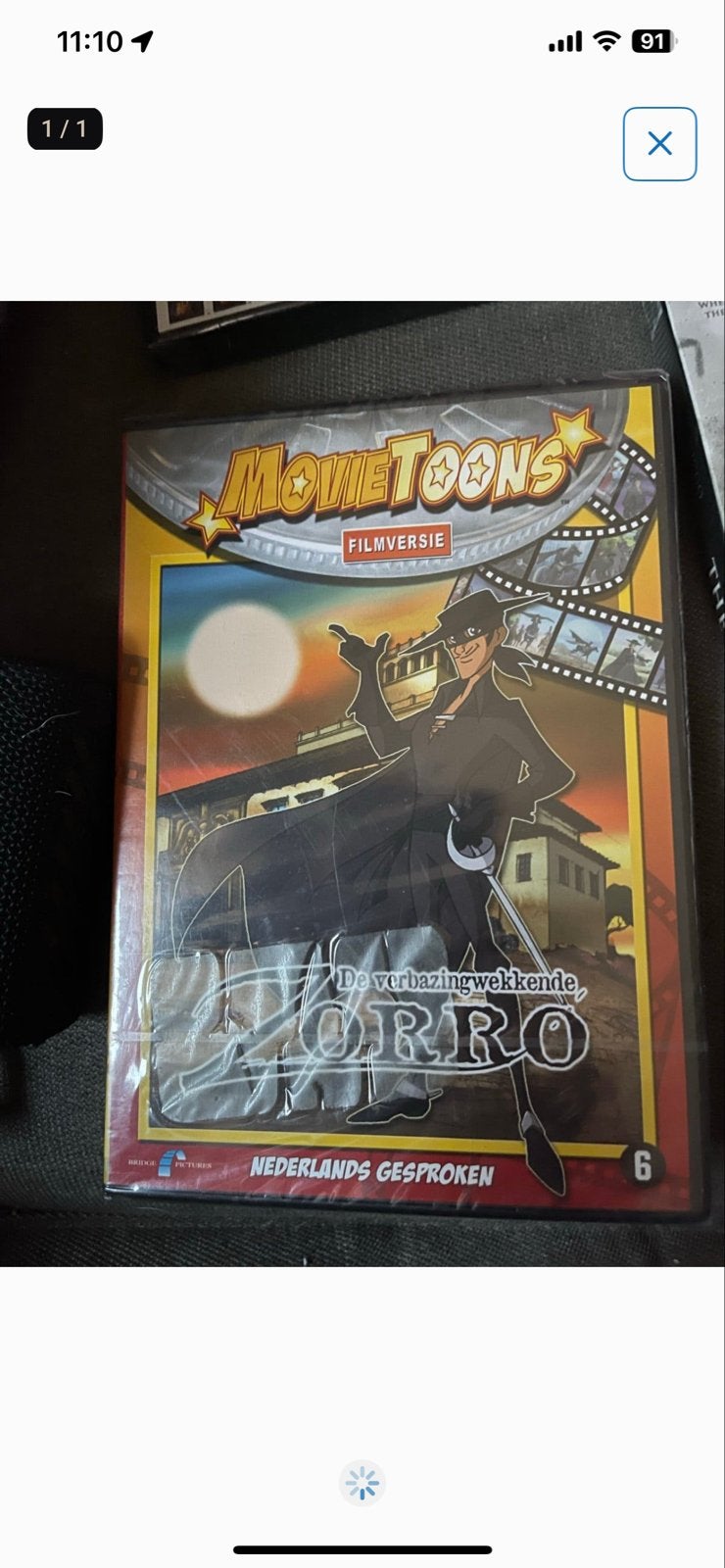 Movietoons: De Verbazingwekkende Zorro (Nederlands Gesproken, Animatie, Alle leeftijden, Overige soorten, Nieuw in verpakking
