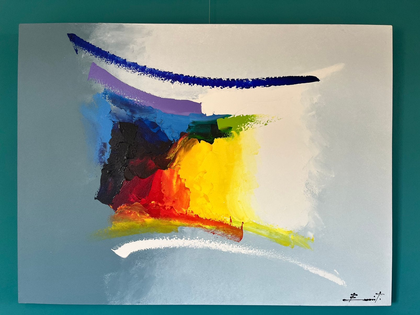 Schilderij Braziliaanse kunstenaar Evaristo Rafael, Antiek en Kunst, Ophalen