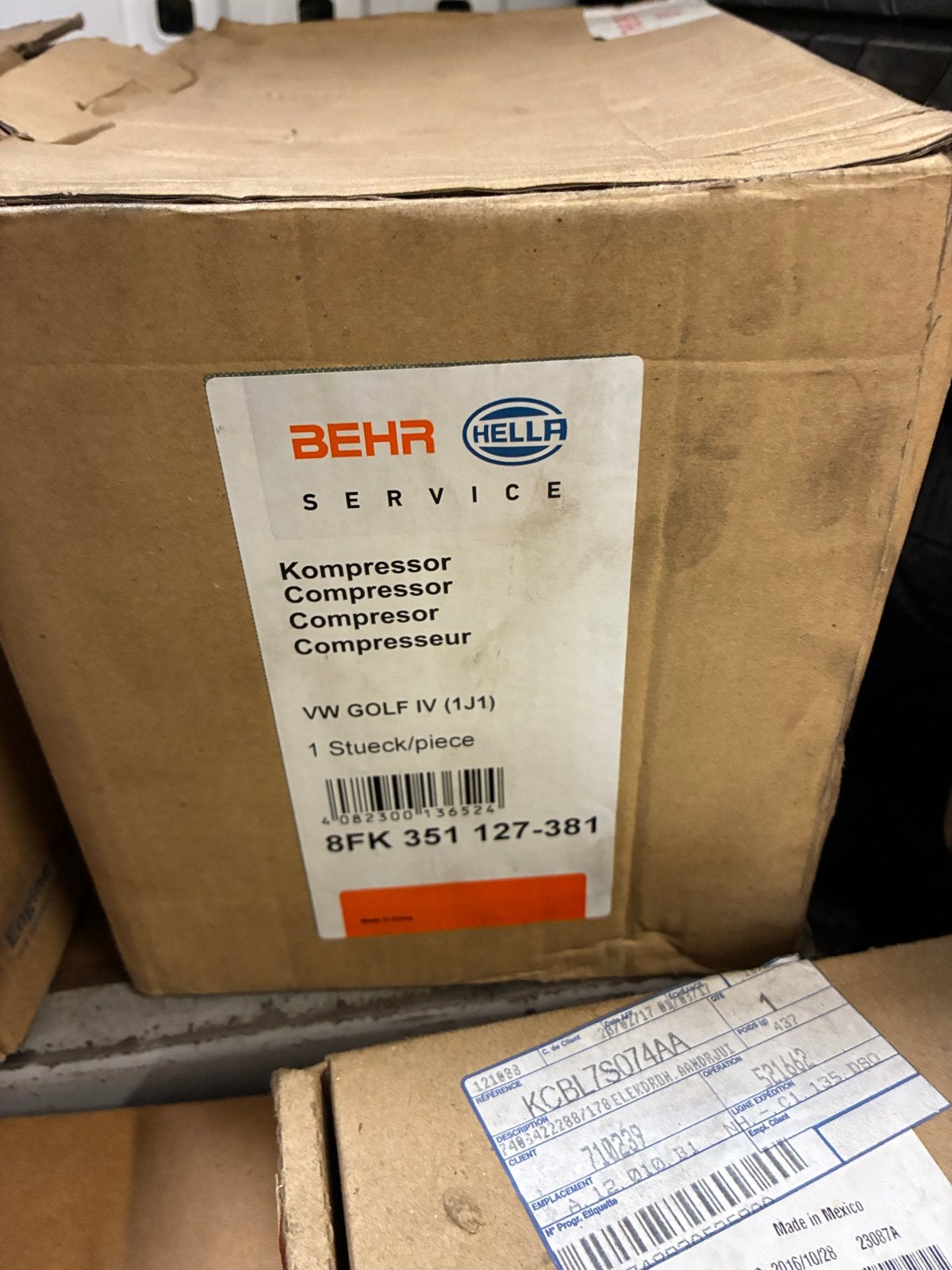 BEHR HELLA Airco Compressor VW Golf IV (1J1) - Nieuw, Auto-onderdelen, Ophalen, Nieuw, Volkswagen