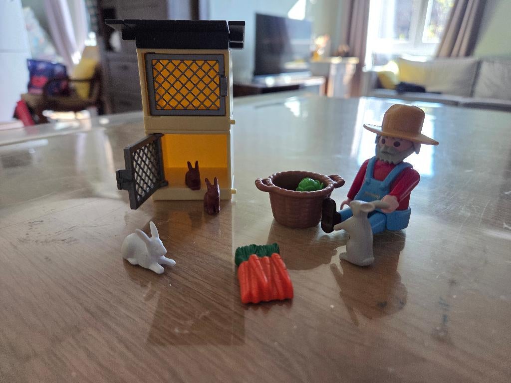 4491 playmobil konijnenhok, Ophalen of Verzenden, Gebruikt, Complete set
