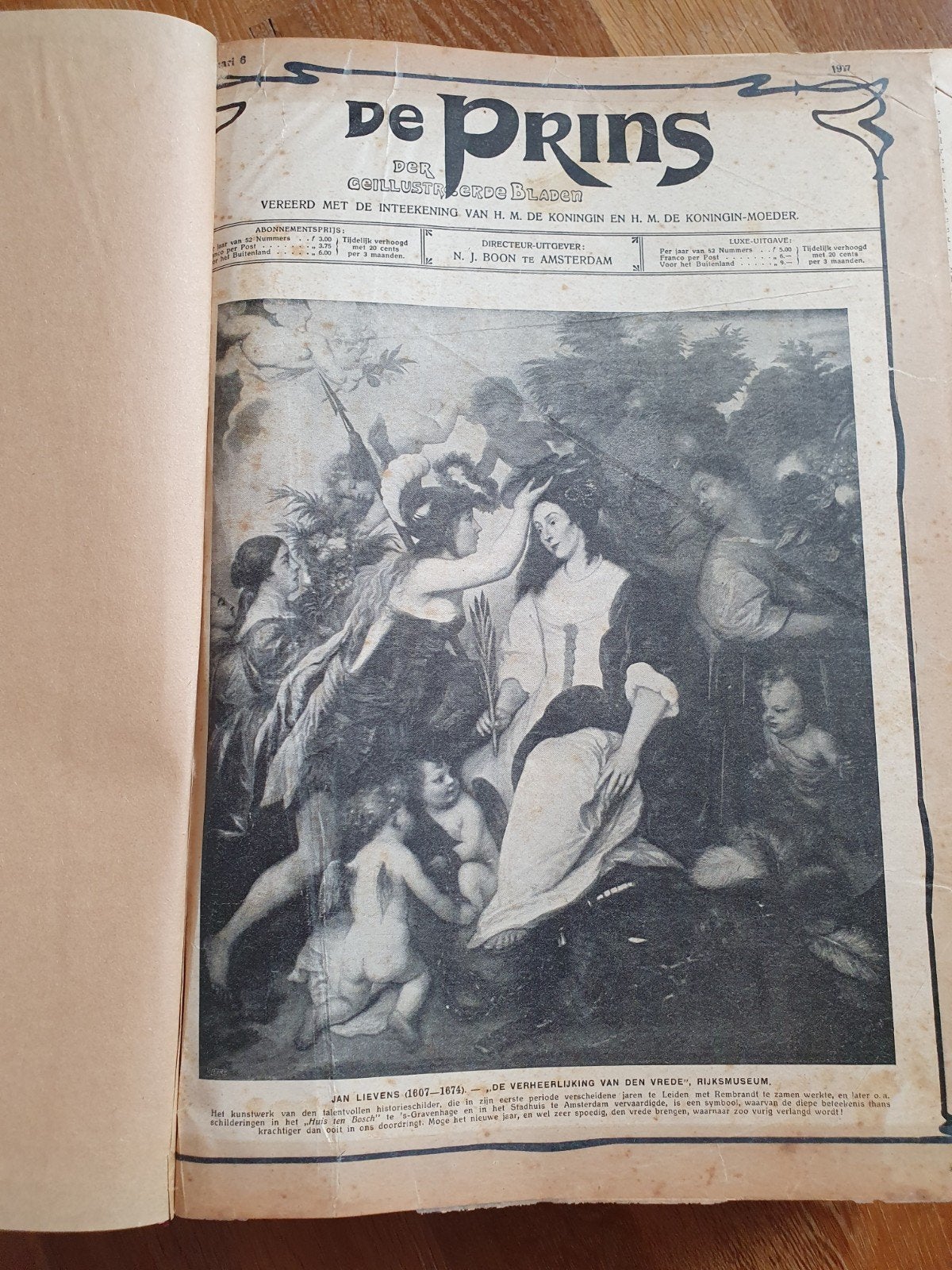 Oude "De prins" uit 1917, Ophalen of Verzenden, Voor 1920, Tijdschrift