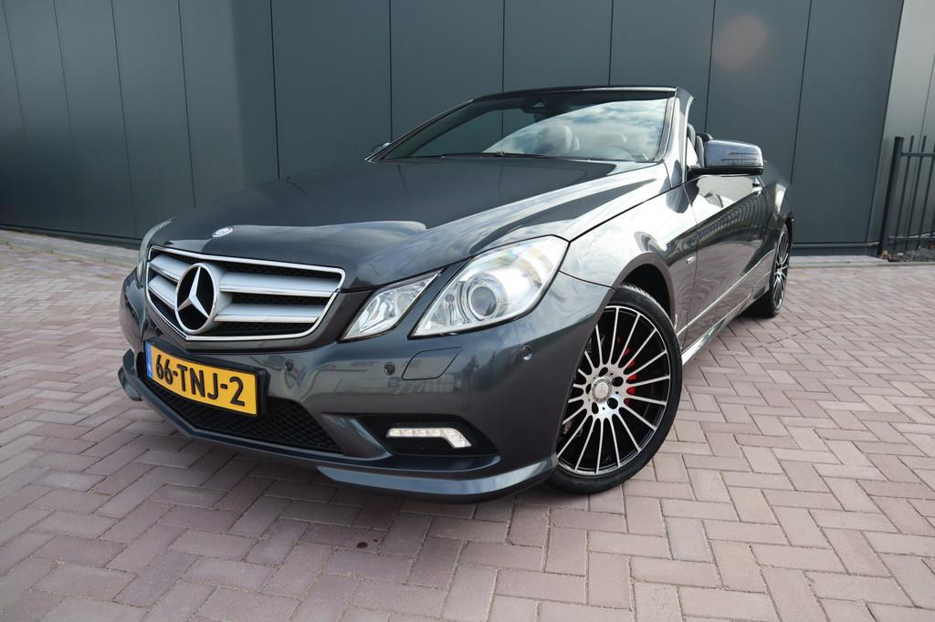 Mercedes-Benz E-Klasse Cabrio 200 CGI Avantgarde Amg Automaa, Auto's, Automaat, Achterwielaandrijving, Zwart, 4 cilinders