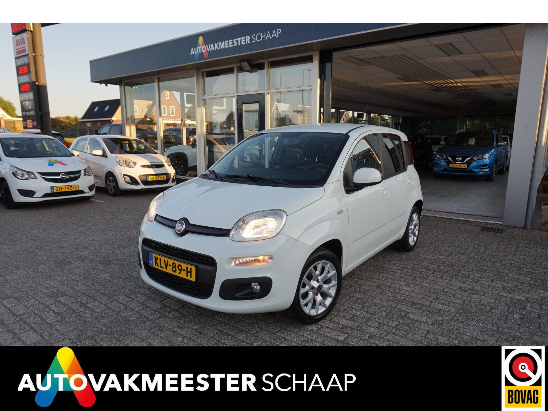 Fiat Panda 1.2 Lounge , 4cil , 5pers Incl nw apk/beurt & 12, Auto's, 12 maanden, Stof, Gebruikt, Wit