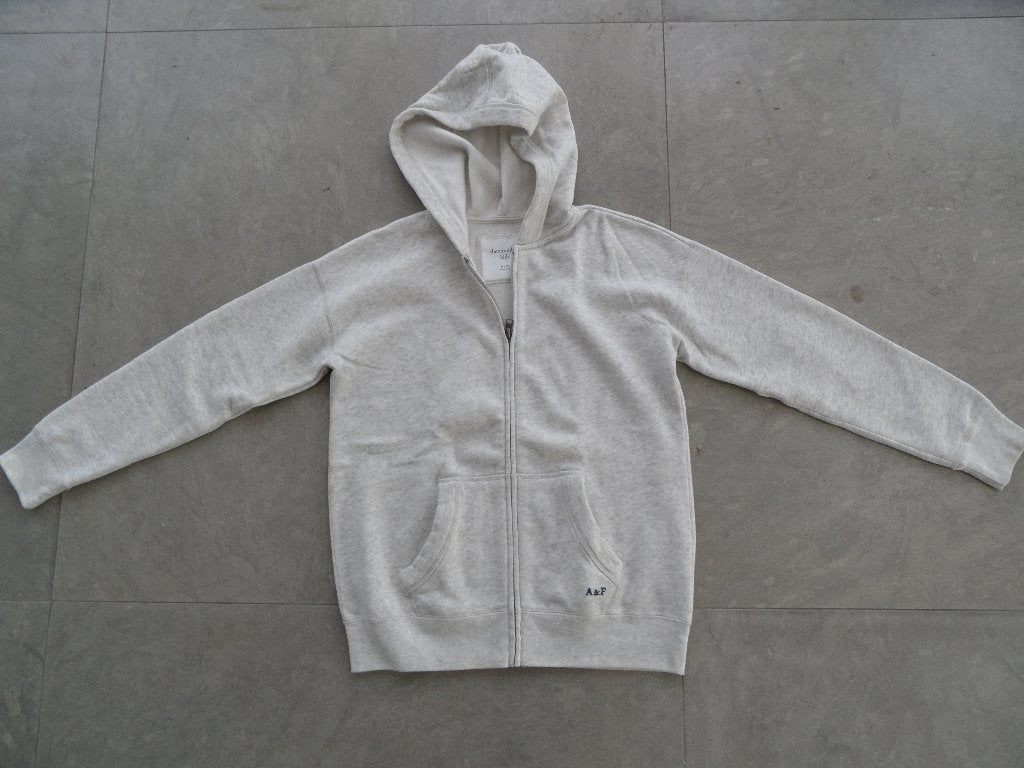 Grijs vest van Abercrombie & Fitch, maat 152 meisje, ZGAN!, Meisje, Trui of Vest, Abercrombie & Fitch, Ophalen of Verzenden