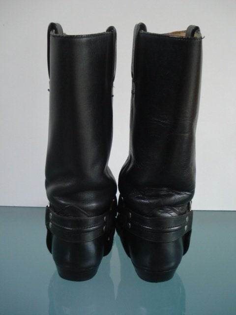 Tony Mora bikerboots zwart leer 37 | Gratis verzenden, Hoge laarzen, Verzenden, Zwart, Zo goed als nieuw
