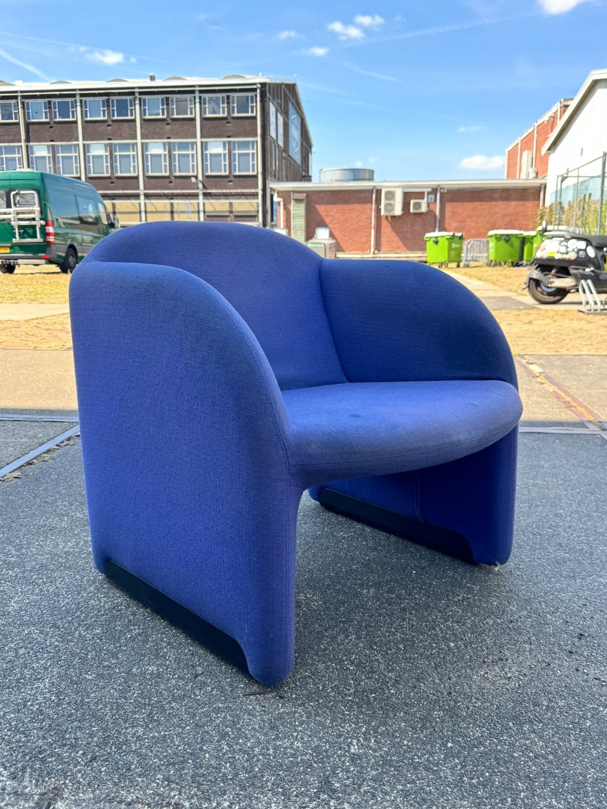 Paarse Alky van artifort met gebruikssporen, Ophalen, Gebruikt, ?, 75 tot 100 cm