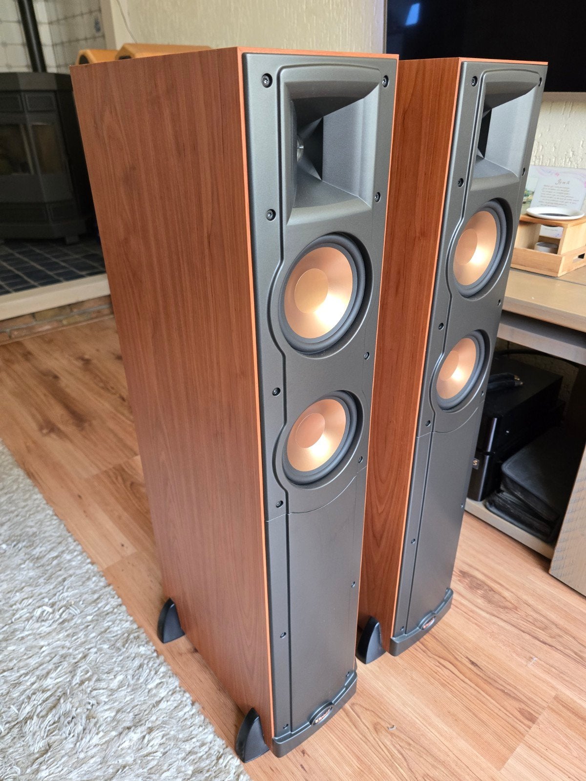 Klipsch RF‑52 – Reference IV – Luidsprekers - Cherry uitv., Stereo speakers, Basreflex, Zo goed als nieuw, Ophalen