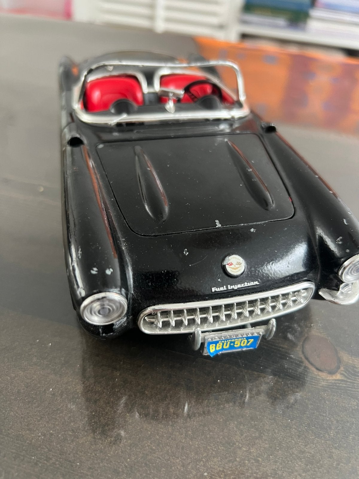 Zwarte Chevrolet Corvette C1 modelauto - Gebruikt, Hobby en Vrije tijd, Modelauto's | 1:43, Ophalen of Verzenden, Gebruikt, Auto