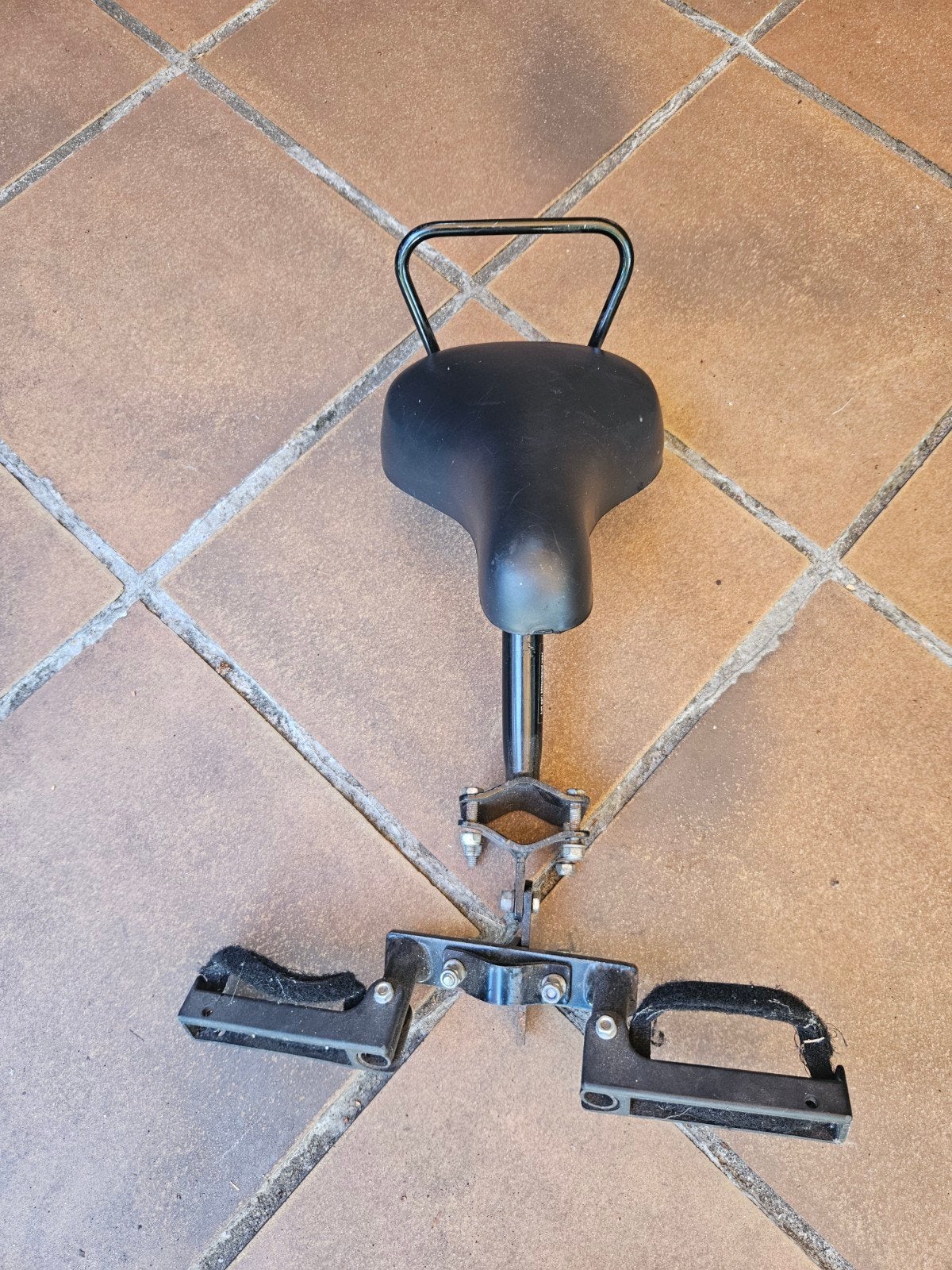 Zadel op stang kinderzitje zitje fiets dubbele stang, Ophalen of Verzenden, Overige merken