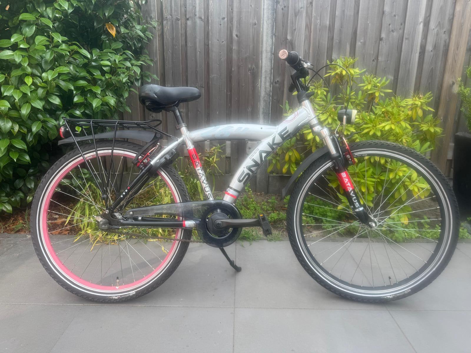 Batavus snake 26 inch jongensfiets 3 versnellingen, Terugtraprem, Gebruikt, Handrem, Ophalen