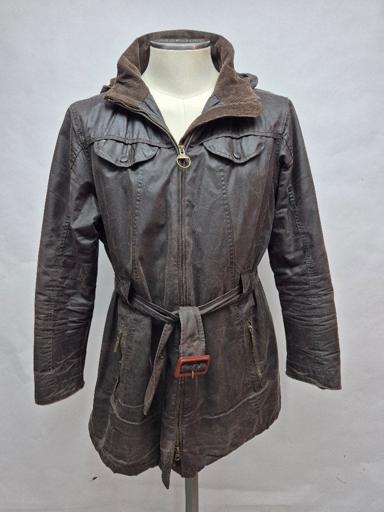 Barbour dames winter jas 'Cameron' maat 46, Barbour, Bruin, Maat 46/48 (XL) of groter, Ophalen of Verzenden