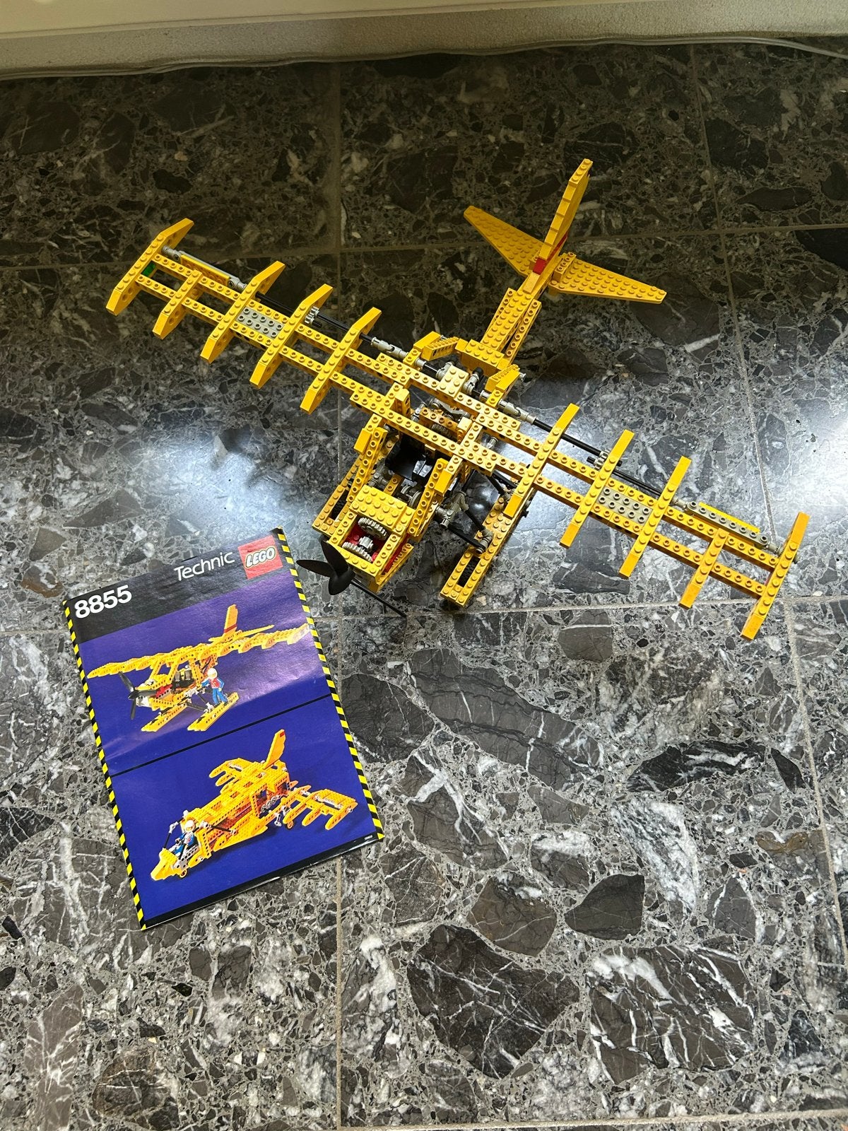 Lego Technic 8855 Propeller Vliegtuig - Vintage Set, Gebruikt, Lego, Ophalen of Verzenden, Technic