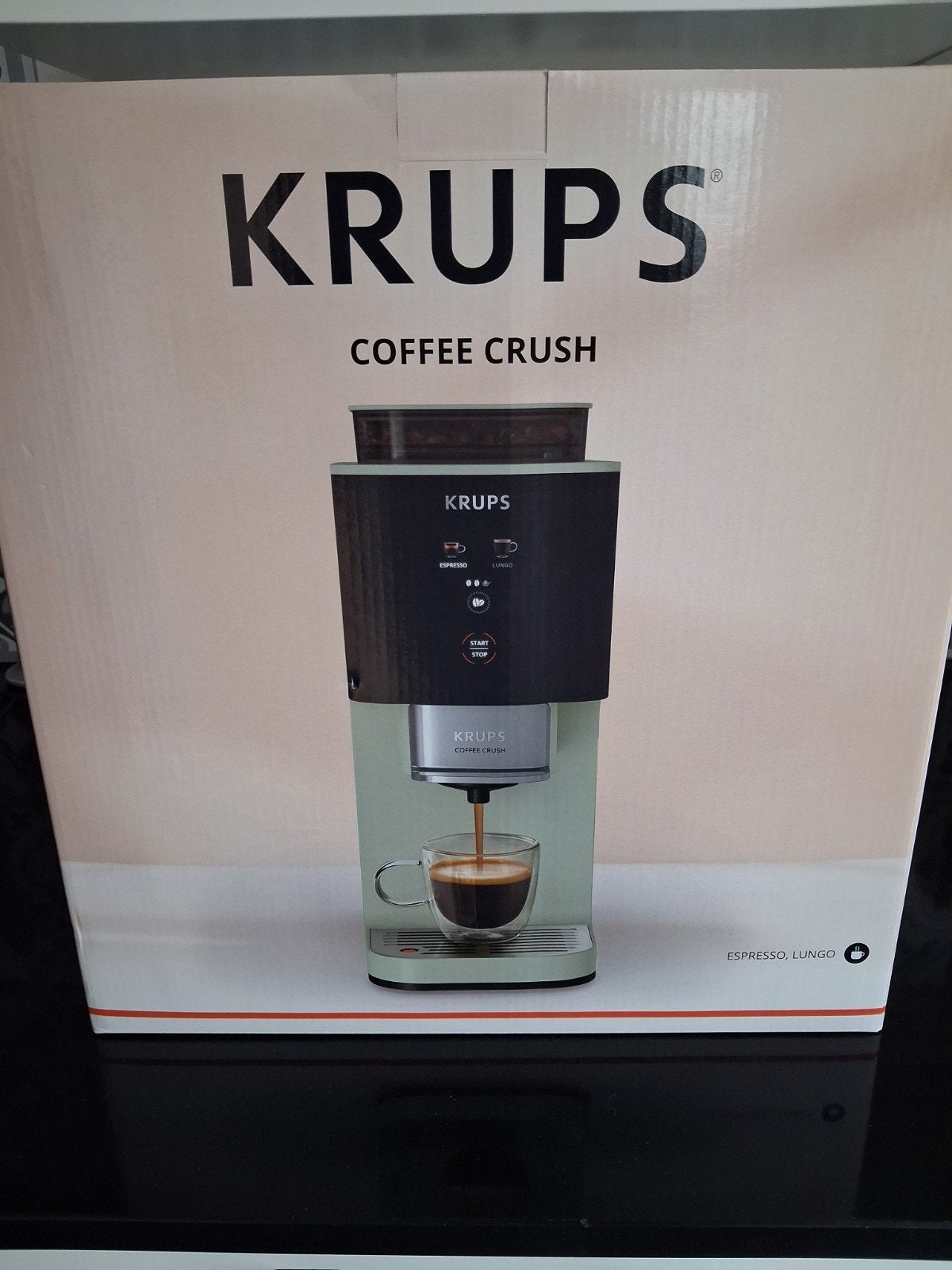 Krups Coffee Crush Espressomachine - Lichte krasjes, Ophalen, Gebruikt, Espresso apparaat, Koffiebonen