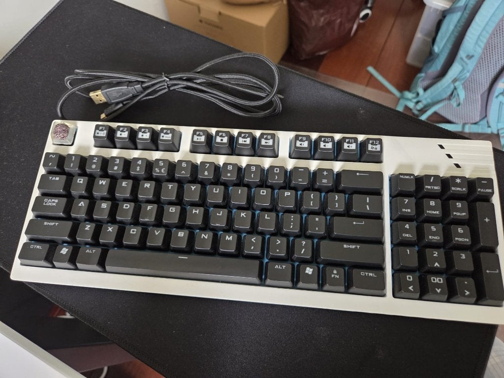 Cooler Master Quickfire TK toetsenbord, Gebruikt, Cooler Master, Verlichte toetsen, Ophalen of Verzenden