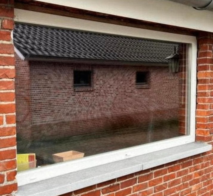 Groot vast raam ongeveer 280 x 100 cm, Ophalen, Gevelraam of Ruit, Gebruikt, 80 tot 120 cm