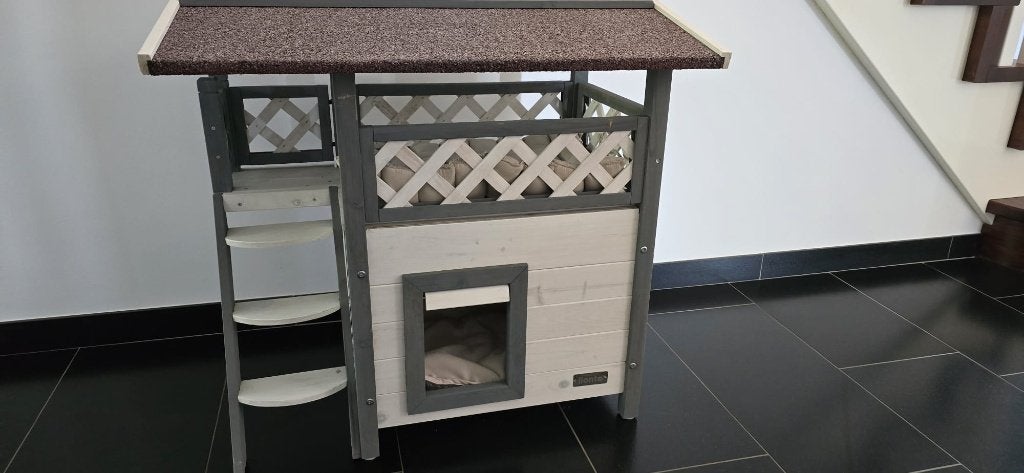 Lionto kattenhuis, Huis en Inrichting, Woonaccessoires | Overige, Ophalen, Hout, Overige stijlen, Zo goed als nieuw