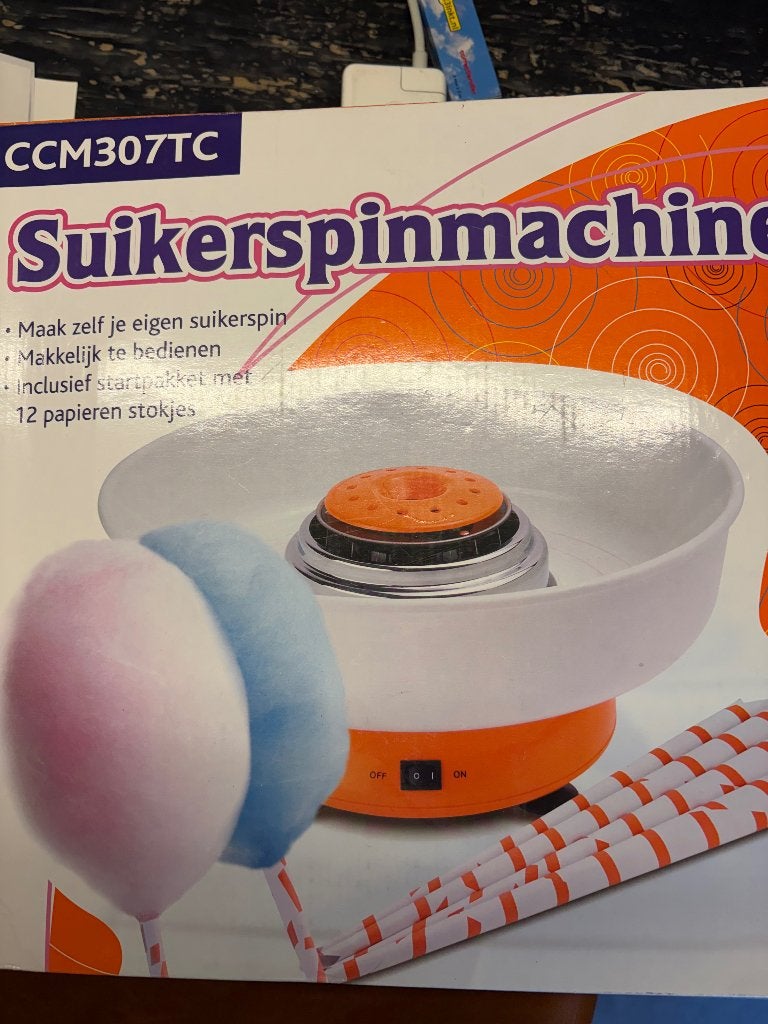 Suikerspinmachine nieuw in doos, Ophalen of Verzenden, Nieuw