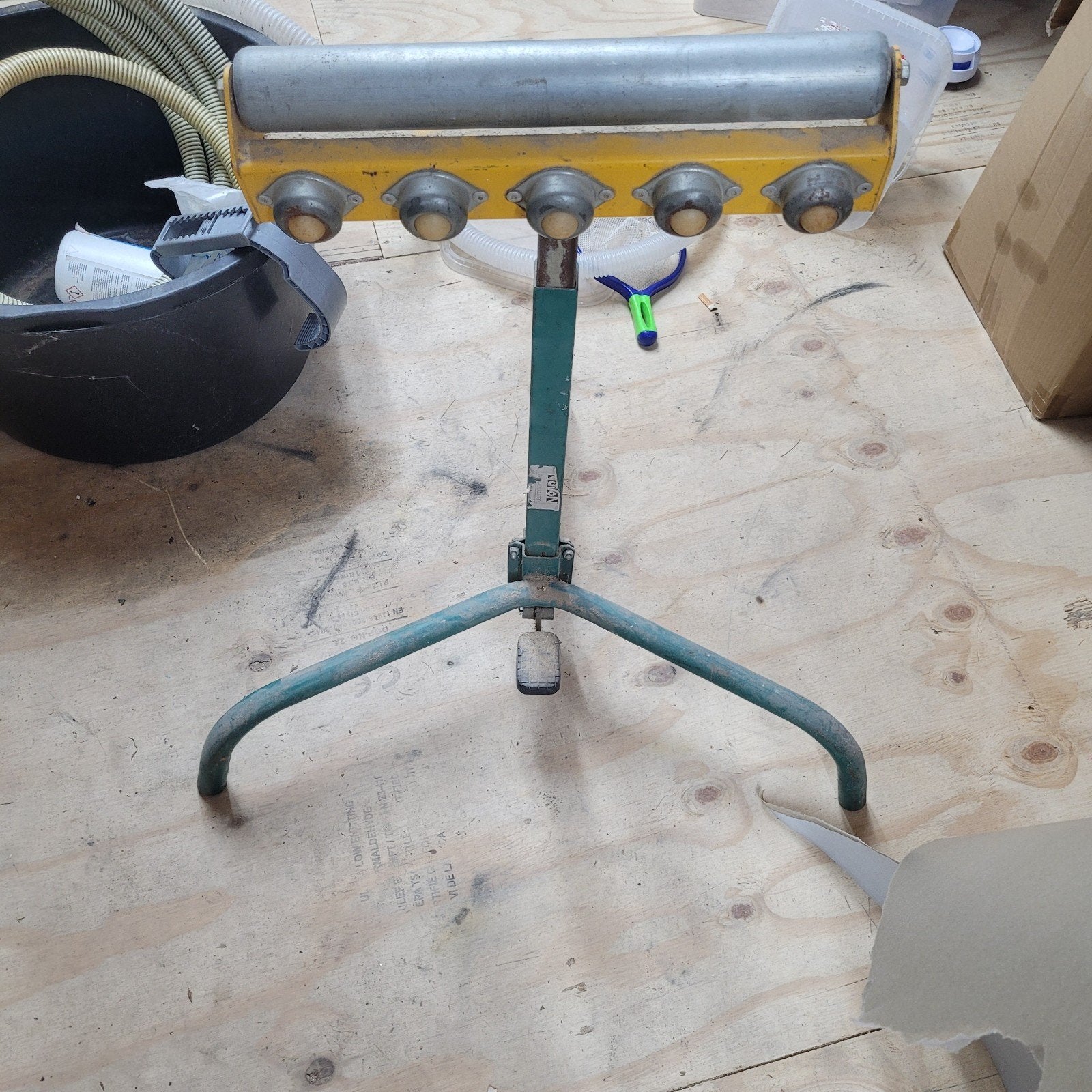 rolbok tbv zaagtafel, Ophalen, Gebruikt