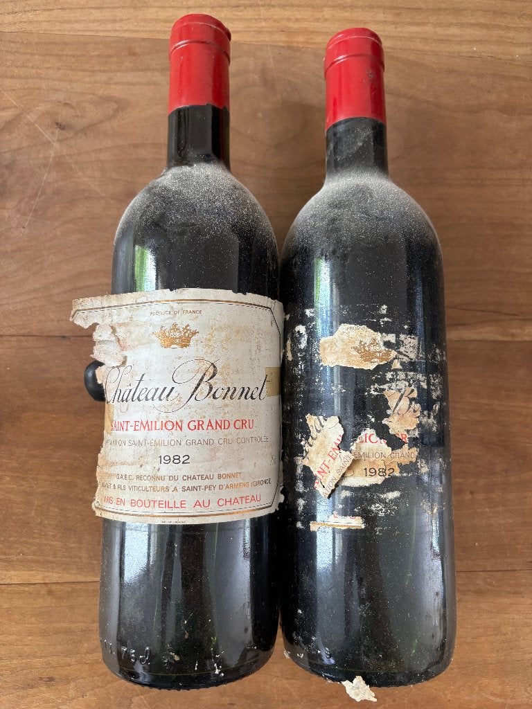 Chateau Bonnet 1982, St Emilion Grand Cru, Ophalen, Frankrijk, Nieuw, Rode wijn