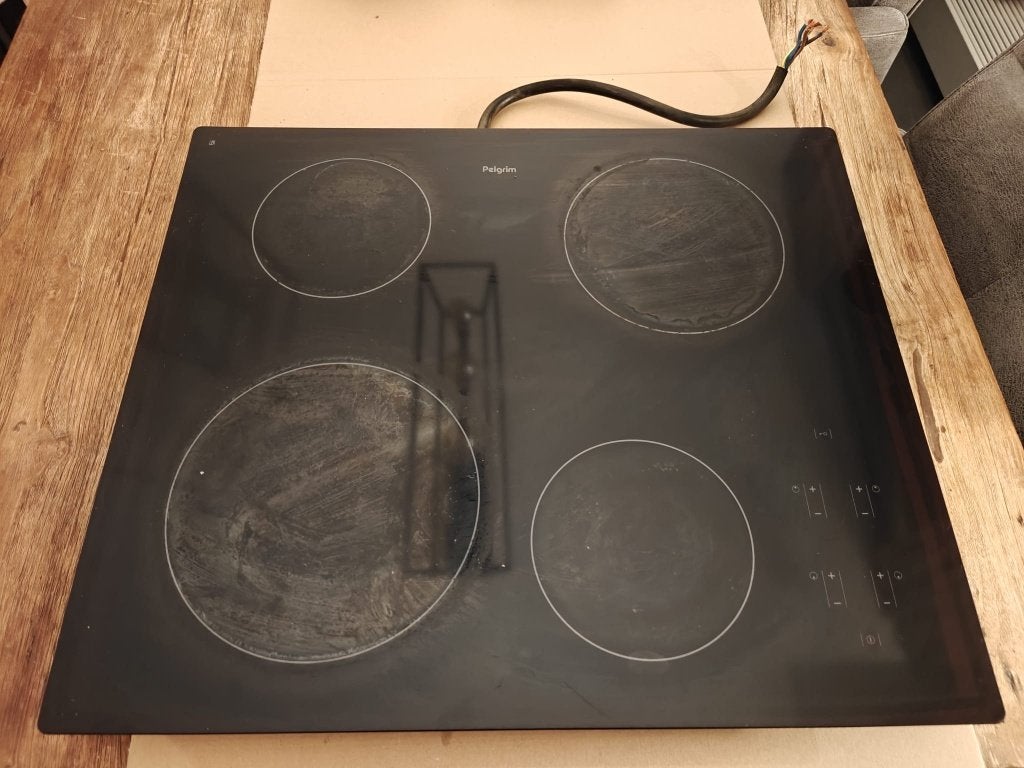 Pelgrim Elektrische Kookplaat - 56 x 49 cm - 6.7 kW, Witgoed en Apparatuur, Ophalen, Gebruikt, 4 kookzones, Inbouw