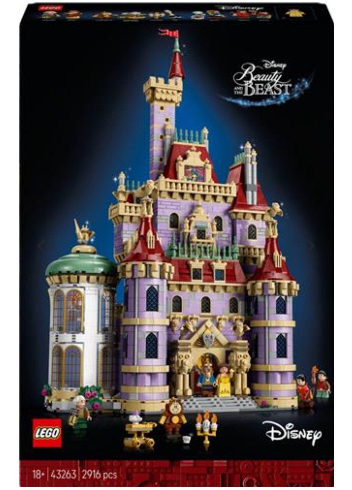 ** LEGO Disney Kasteel van Belle en het Beest (43263), Ophalen of Verzenden, Zo goed als nieuw, Overige merken