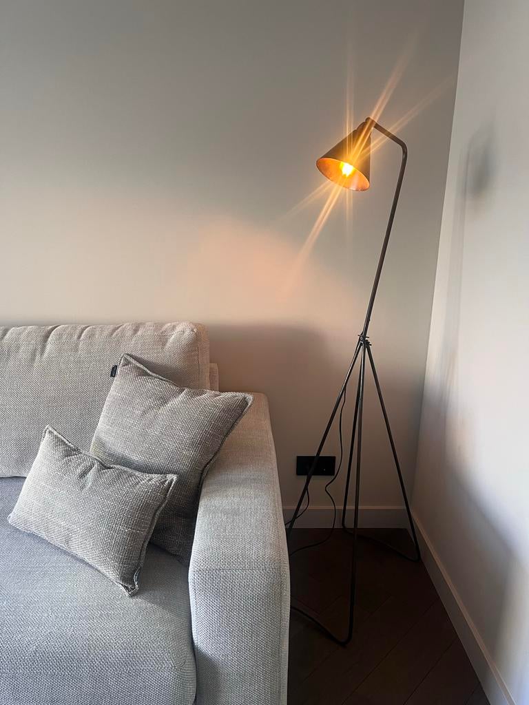 vloerlamp 148cm, Ophalen, Gebruikt, Metaal, 100 tot 150 cm
