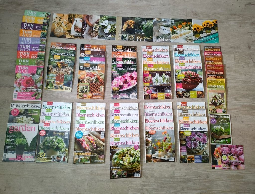 Tijdschriften Bloemschikken, Ophalen, Zo goed als nieuw