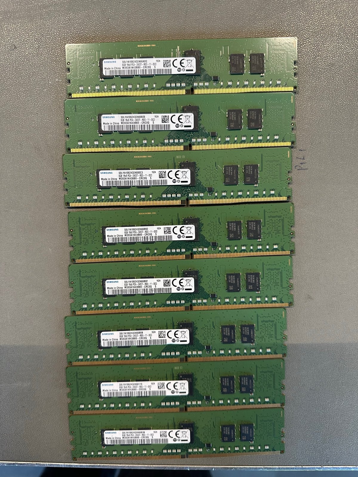 64 GB 8x 8 GB DDR 4 Samsung Server RAM, Computers en Software, RAM geheugen, Gebruikt, Server, 8 GB, DDR4, Ophalen