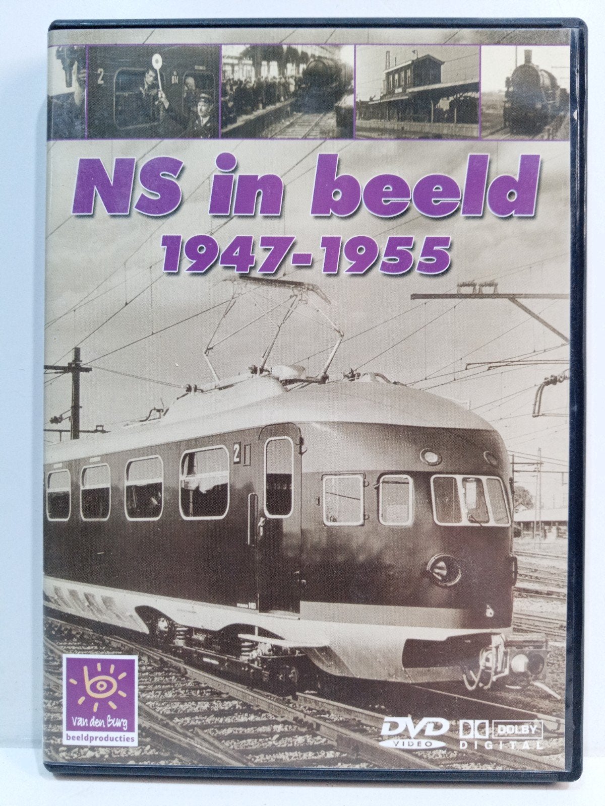 NS in beeld 1947-1955 DVD - Historische Treinbeelden, Alle leeftijden, Nederlands, Zo goed als nieuw, Inclusief doosje