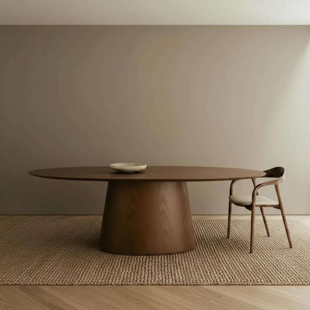 Ovale walnoot tafel 200x90 - nieuw, Ovaal, Nieuw, 200 cm of meer, 50 tot 100 cm
