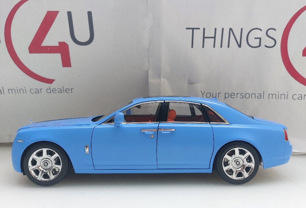 Kyosho 1:18 Rolls-Royce Ghost licht blauw nieuw, Ophalen of Verzenden, Nieuw, Auto, Kyosho