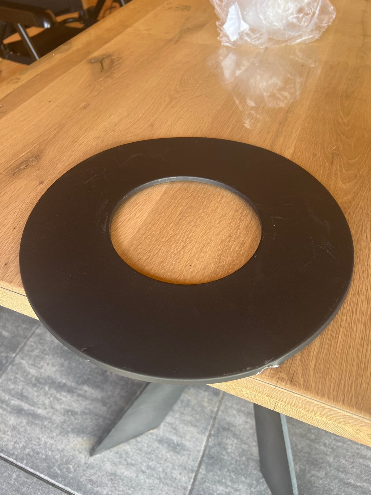 Zwarte rozet voor kachelpijp 150mm, Ophalen of Verzenden, Nieuw, Vrijstaande haard, Overige soorten