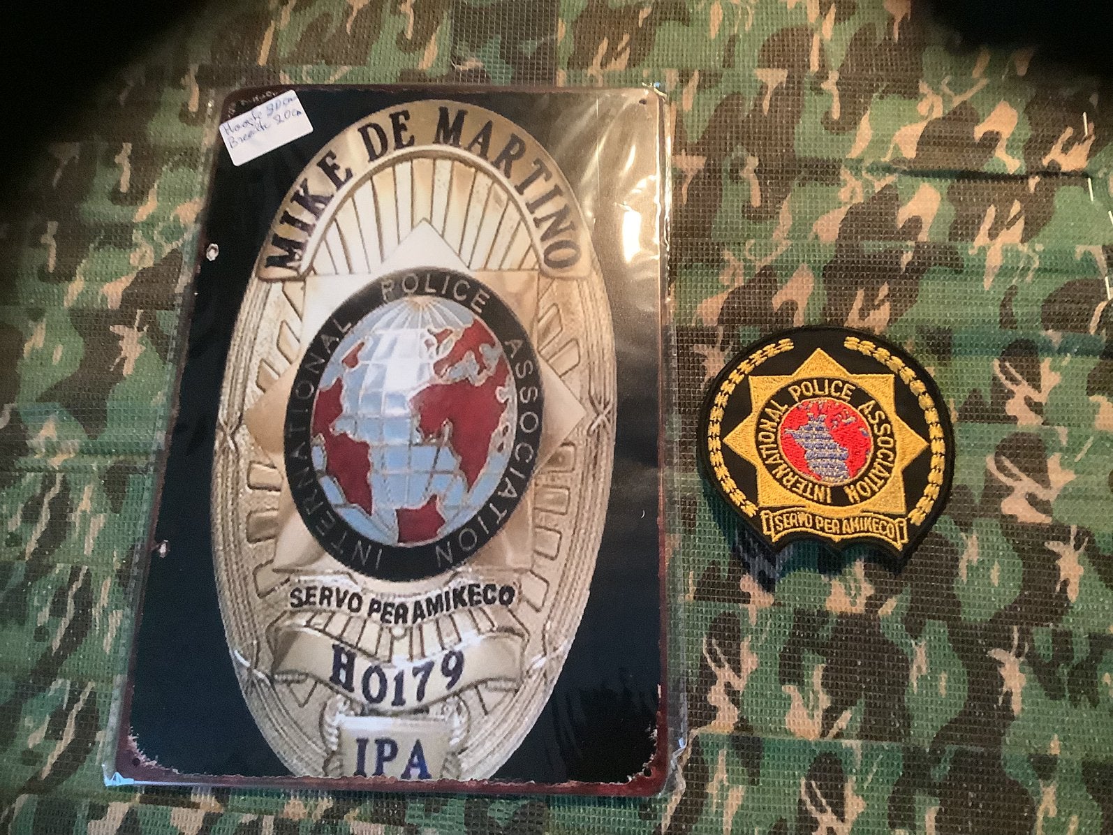 Nog nieuwe plaat van Police /NLD afm, h 30 cm br 20 cm, Ophalen of Verzenden, Landmacht, Nederland, Embleem of Badge