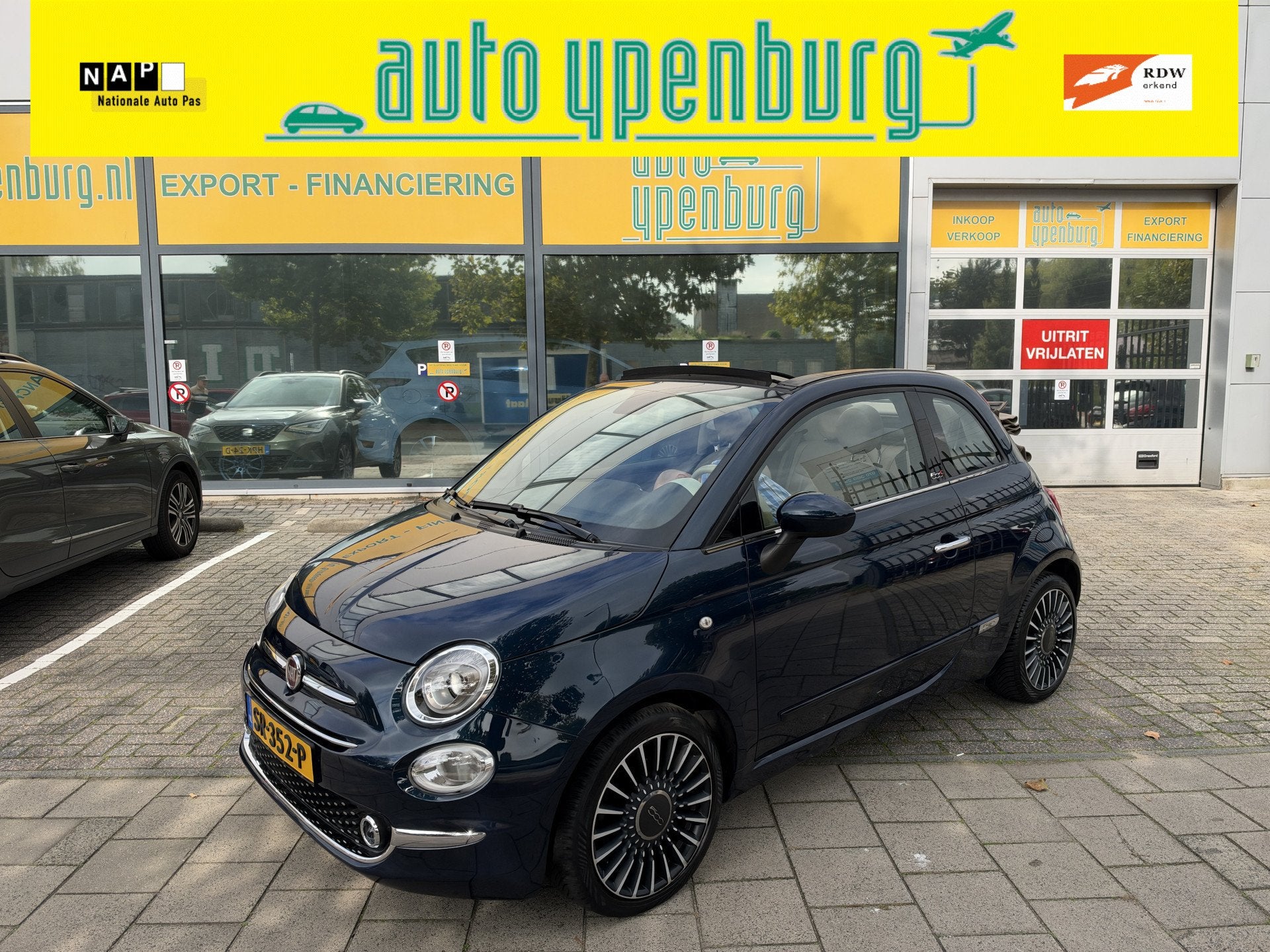 Fiat 500C 0.9 TwinAir Cabriolet * 86 Pk * Vol Leer * Navi *, Auto's, Dealer onderhouden, 86 pk, Gebruikt, Cabriolet