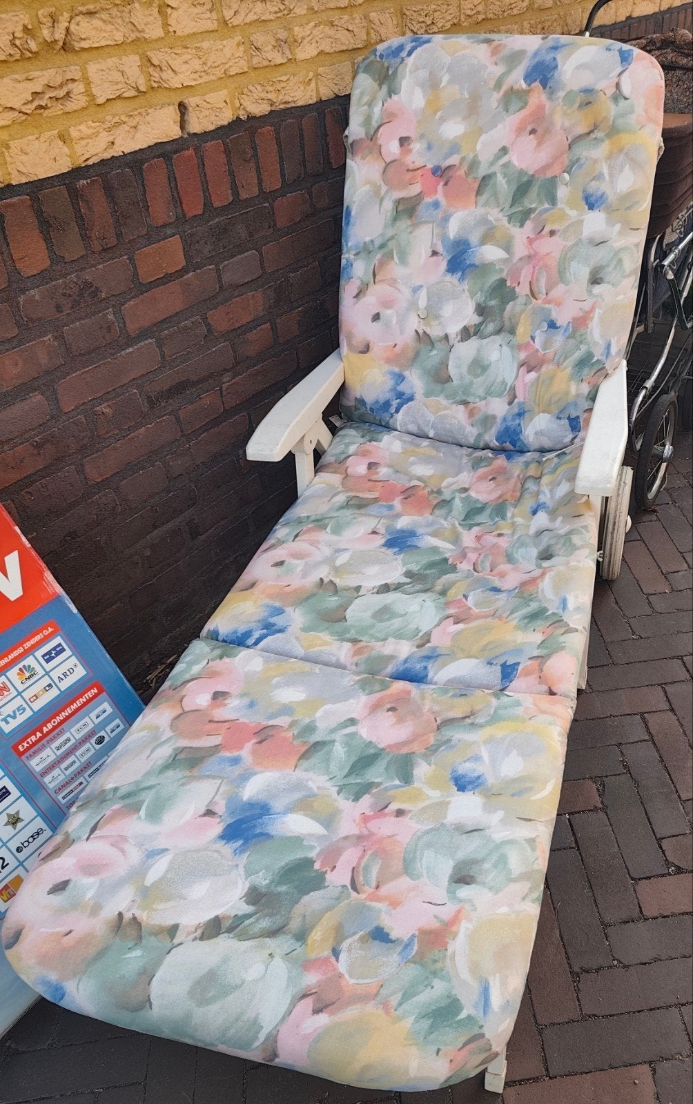 Inklapbare ligstoel., Tuin en Terras, Ophalen