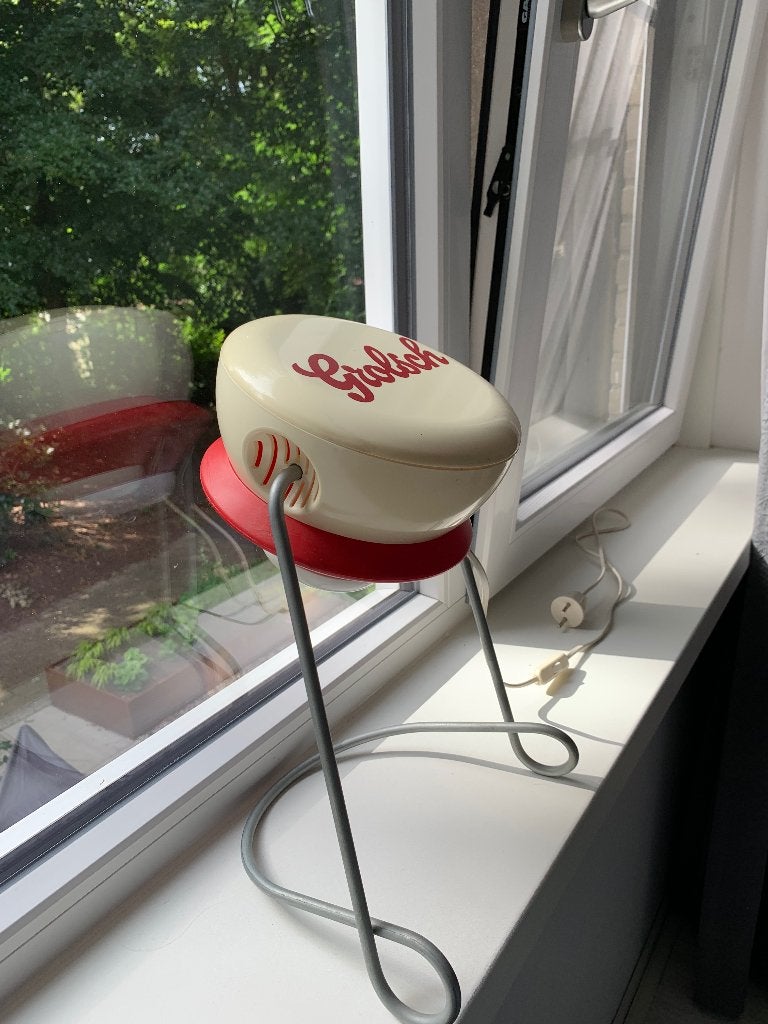 Vintage Tafellamp grolsch, Ophalen, Gebruikt, Vintage