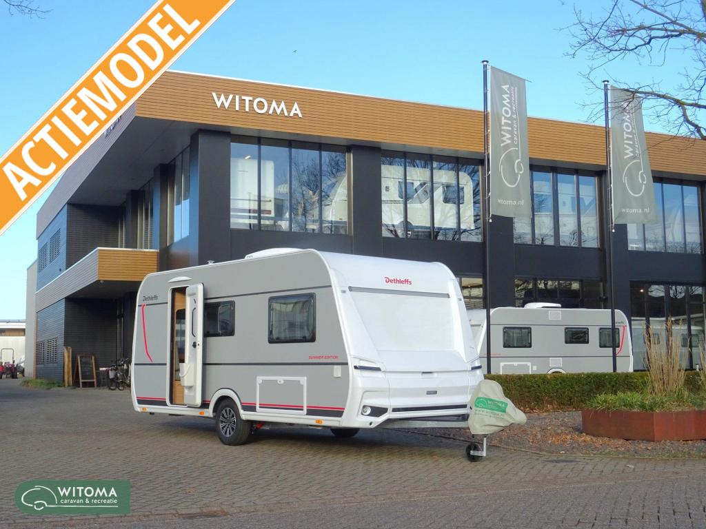 Dethleffs Summer Edition 460 EL Incl mover en dakairco, Caravans en Kamperen, Standaardzit, Bedrijf, Schokbreker, Dethleffs