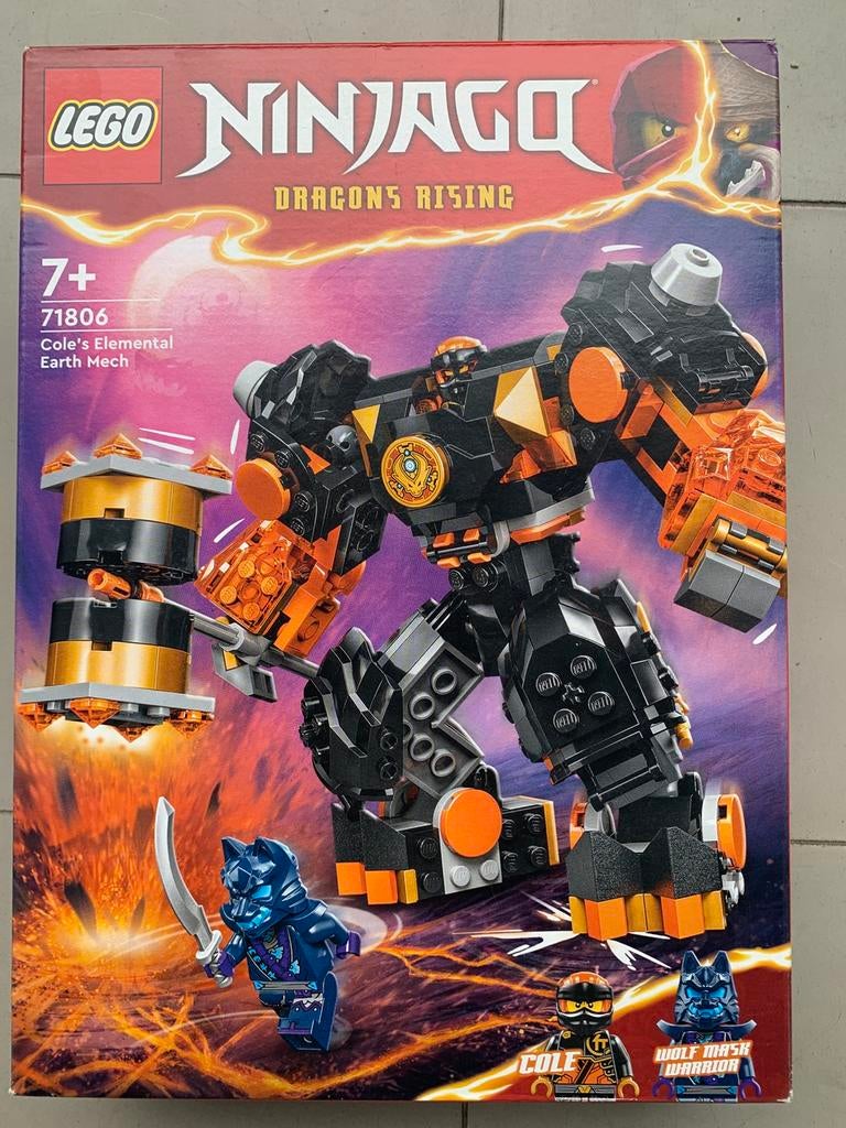 Lego ninjago Cole’s elemental earth mech 71806, Kinderen en Baby's, Speelgoed | Duplo en Lego, Lego, Ophalen of Verzenden, Zo goed als nieuw