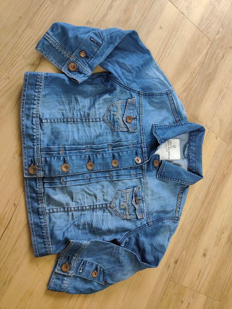 Kort blauw spijkerjasje Garcia maat L, Ophalen of Verzenden, Maat 38/40 (M), Blauw