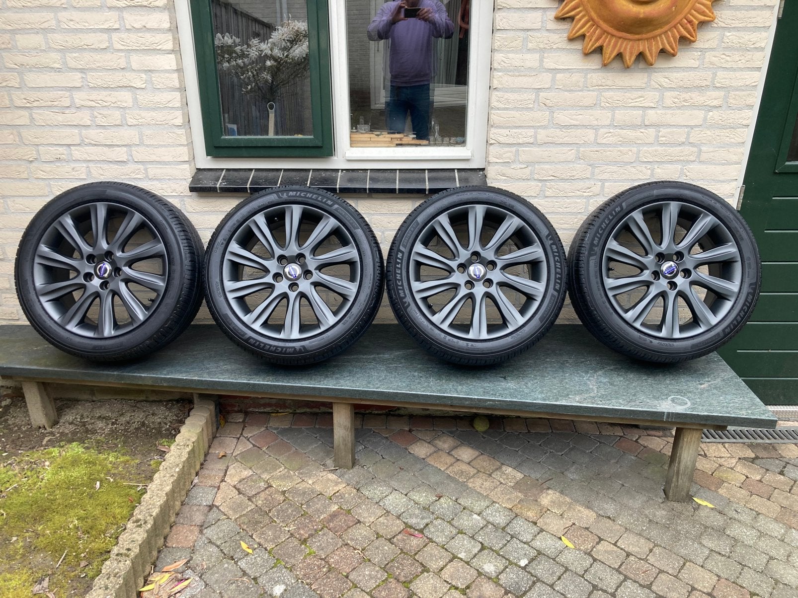 Volvo Mannan 17 inch + nieuwe Michelin Primacy 5 zomerbanden, Ophalen, Banden en Velgen, Nieuw, 17 inch