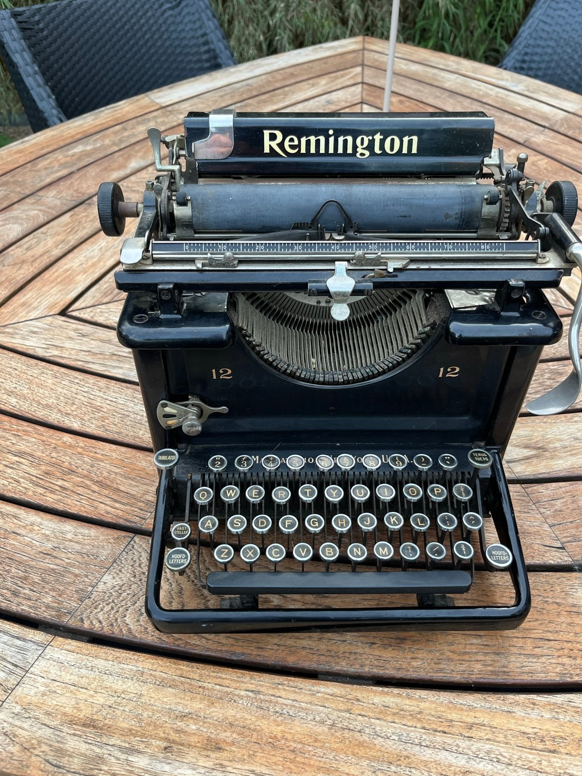 Vintage Remington 12 typemachine, Ophalen, Gebruikt