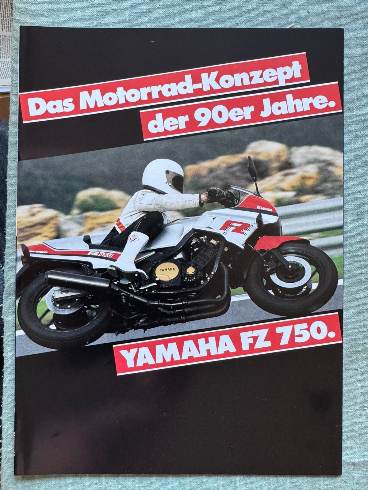 Folder 1985 Yamaha FZ750, Verzenden, Zo goed als nieuw, Auto's
