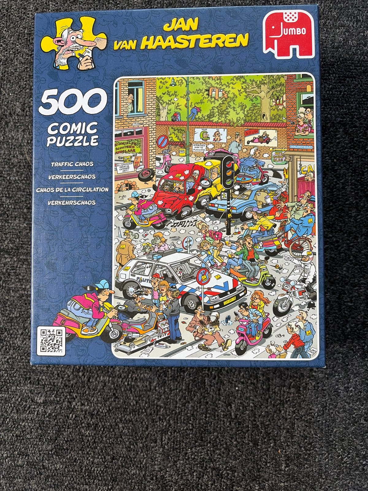 Jan van Haasteren 500 stukjes - Verkeerschaos, Hobby en Vrije tijd, Denksport en Puzzels, Ophalen, Minder dan 500 stukjes, Zo goed als nieuw