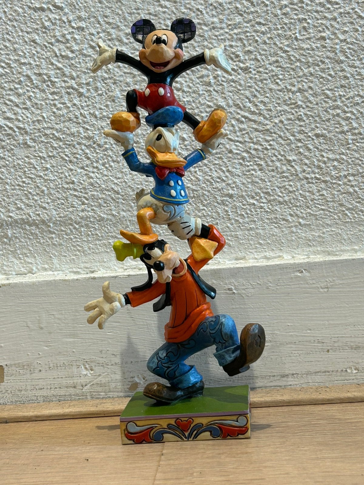 Disney traditions Goofy, Donald en mickey, Verzamelen, Disney, Ophalen of Verzenden, Mickey Mouse, Zo goed als nieuw, Beeldje of Figuurtje