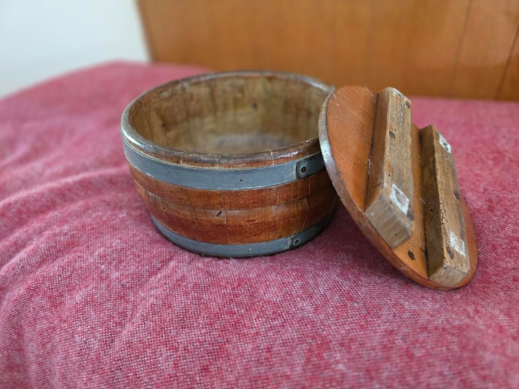 Oud houten kaasvat kaaston kaasvorm, Ophalen of Verzenden