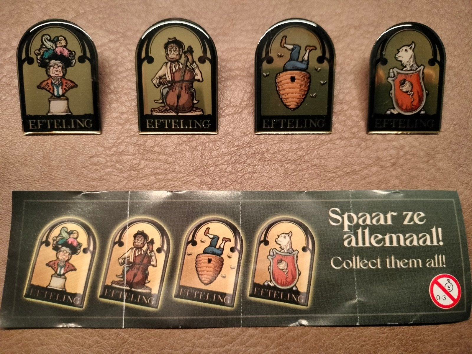 Efteling pin: Smid serie 9 (compleet), Verzamelen, Efteling, Verzenden, Nieuw, Button of Speldje