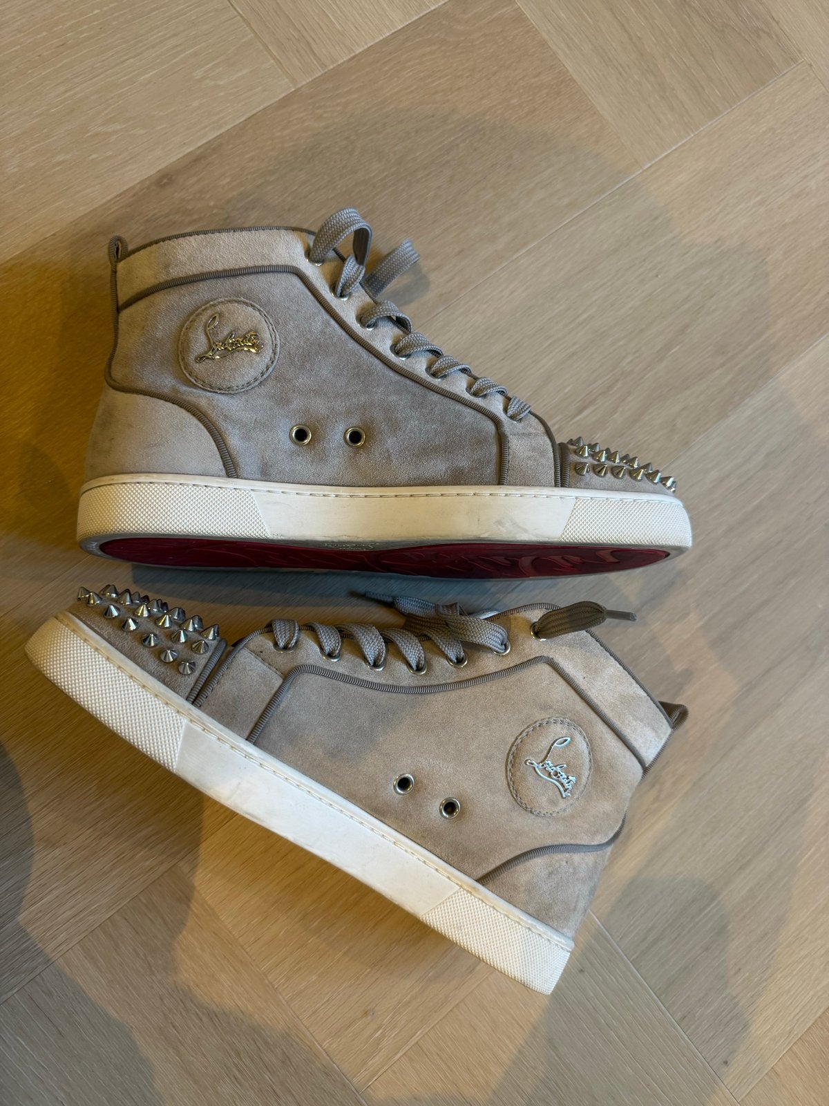 Origineel! Christian Louboutin Louis Spikes sneakers, Ophalen of Verzenden, Zo goed als nieuw, Overige kleuren, Sneakers of Gympen