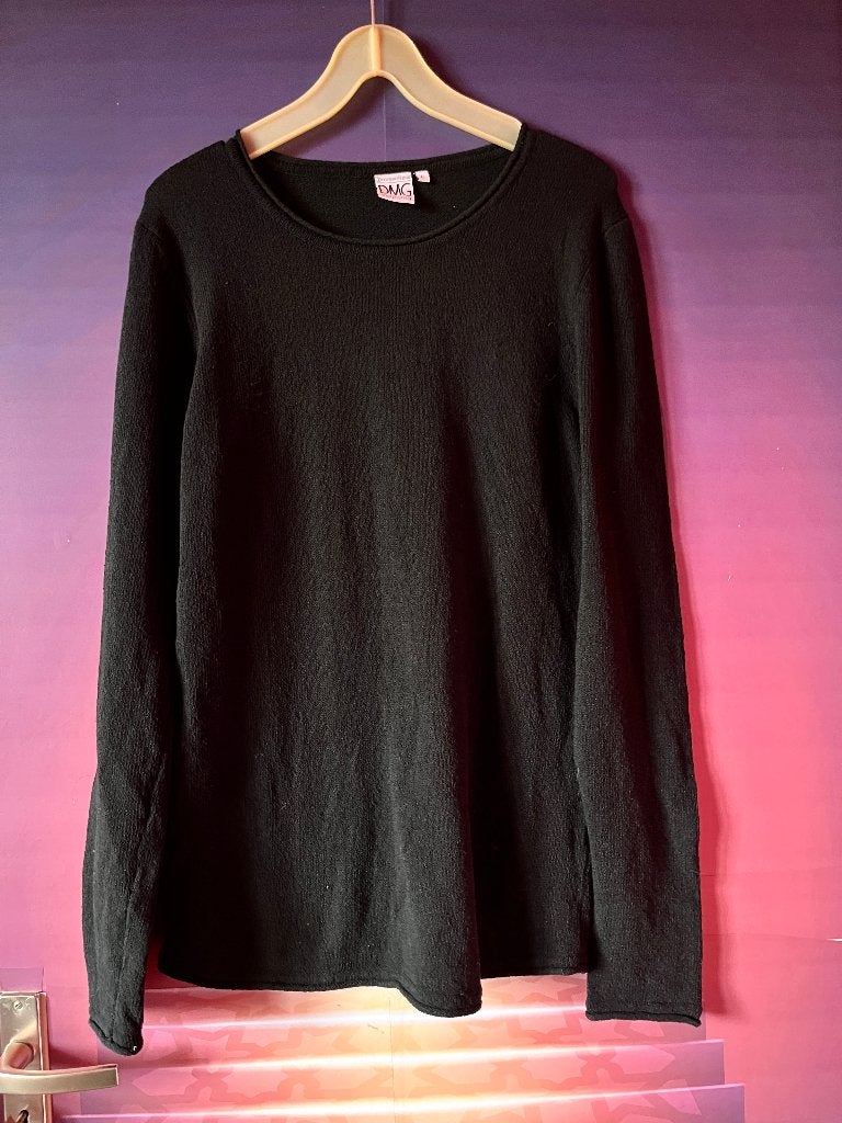 Mooie nieuwe zwarte dunne trui van DMG maat L nu 19,99€, Kleding | Heren, Maat 52/54 (L), DMG, Zwart, Nieuw